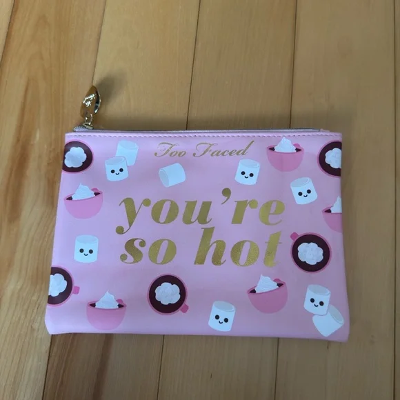 Too Faced Pink and Gold Cosmetic Bag - Picture 2 of 2